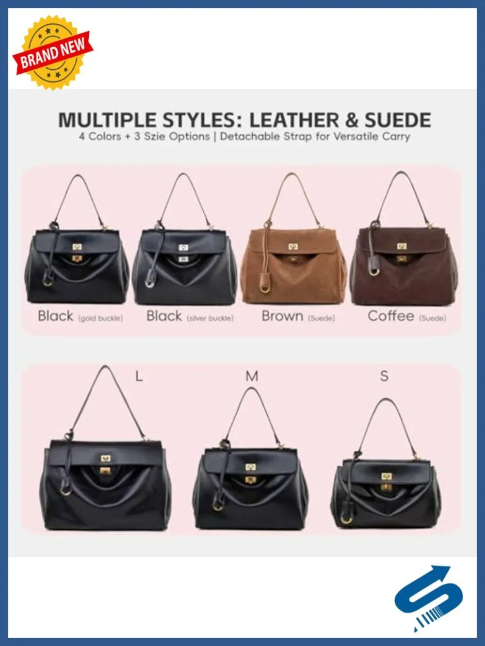 Soft Leather Tote Bag for Women, Large Satchel Purse for Travel Work